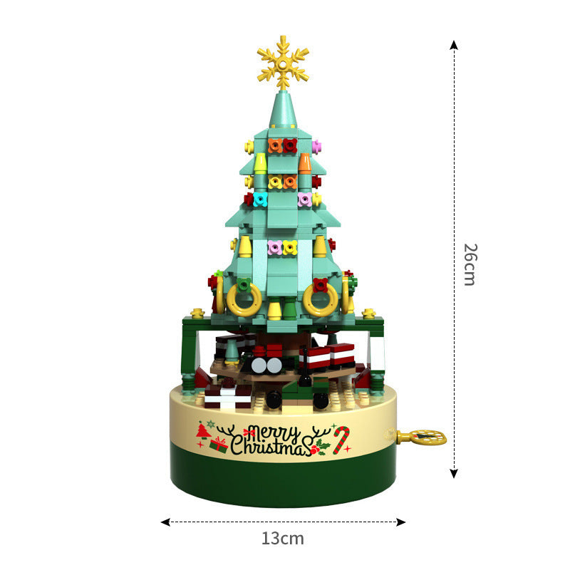 Blocks DIY Spinning Musical Christmas Tree