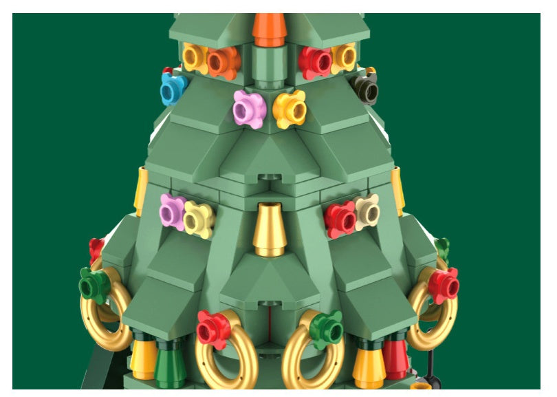 Blocks DIY Spinning Musical Christmas Tree