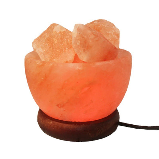 Crystal Salt Stone Lamp LED Colorful Color Changing Decoration